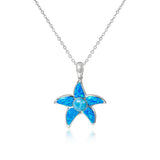 Larimar & Opalite Sea Star Pendant Pendant Island by Koa Nani Small 