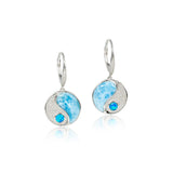 Larimar & Opalite Yin & Yang Earrings Earrings Island by Koa Nani 