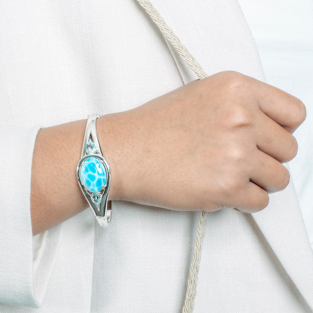 Larimar Open Eyes Bangle Bangle Island by Koa Nani 