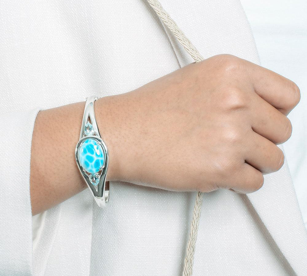 Larimar Open Eyes Bangle Bangle Island by Koa Nani 