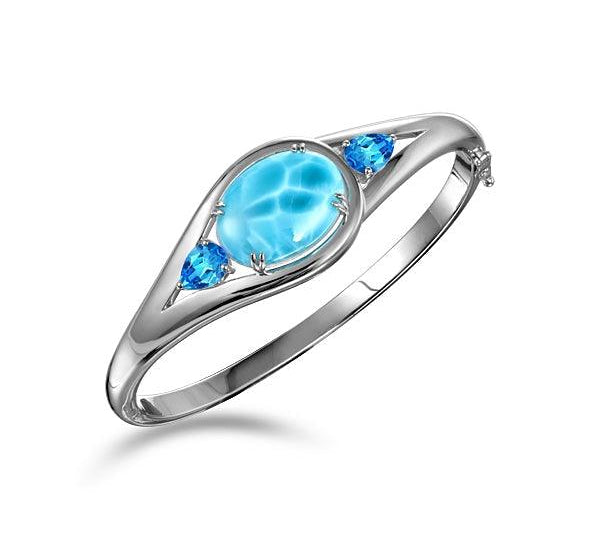 Larimar Open Eyes Bangle Bangle Island by Koa Nani 