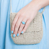 Larimar Open Eyes Ring Ring Island by Koa Nani 
