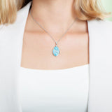 Larimar Oval Southern Cross Pendant Pendant Island by Koa Nani 