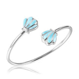 Larimar Oyster Shell Sleek Bangle Bangle Island by Koa Nani 