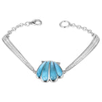 Larimar Oyster Shell Tennis Bracelet Bracelet Island by Koa Nani 