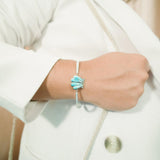 Larimar Oyster Shell Tennis Bracelet Bracelet Island by Koa Nani 