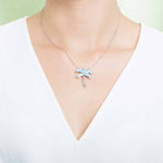 Larimar Palm Tree Pendant Pendant Island by Koa Nani Large 