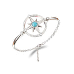 Larimar Pavè Compass Bracelet Bracelet Island by Koa Nani 