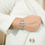 Larimar Pavè Compass Bracelet Bracelet Island by Koa Nani 