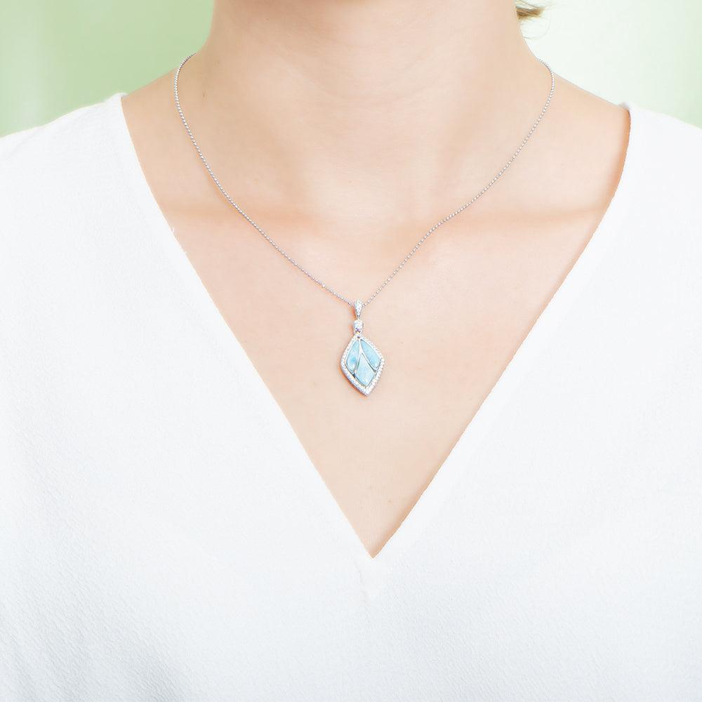 Larimar Pave Ponds Pendant Pendant Island by Koa Nani 