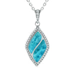 Larimar Pave Ponds Pendant Pendant Island by Koa Nani 