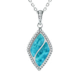 Larimar Pave Ponds Pendant Pendant Island by Koa Nani 