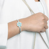 Larimar Pavè Sand Dollar Bangle Bangle Island by Koa Nani 