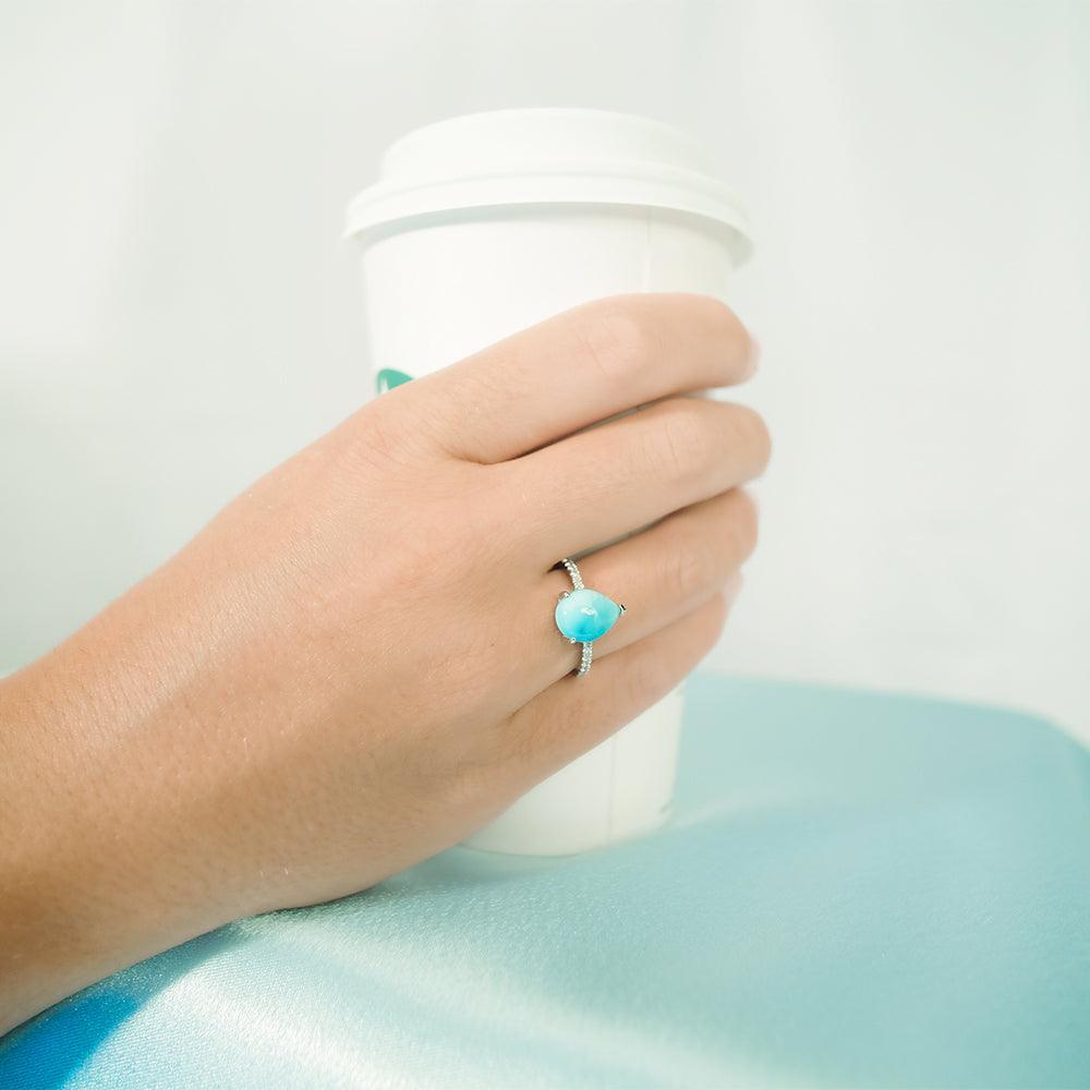 Larimar Petal Ring Ring Island by Koa Nani 