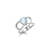 Larimar Petal Split Band Ring Ring Island by Koa Nani 5