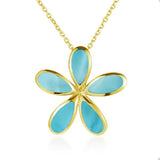 Larimar Pikake Pendant Pendant Island by Koa Nani 