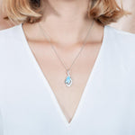 Larimar Piki Feather Pendant Pendant Island by Koa Nani 