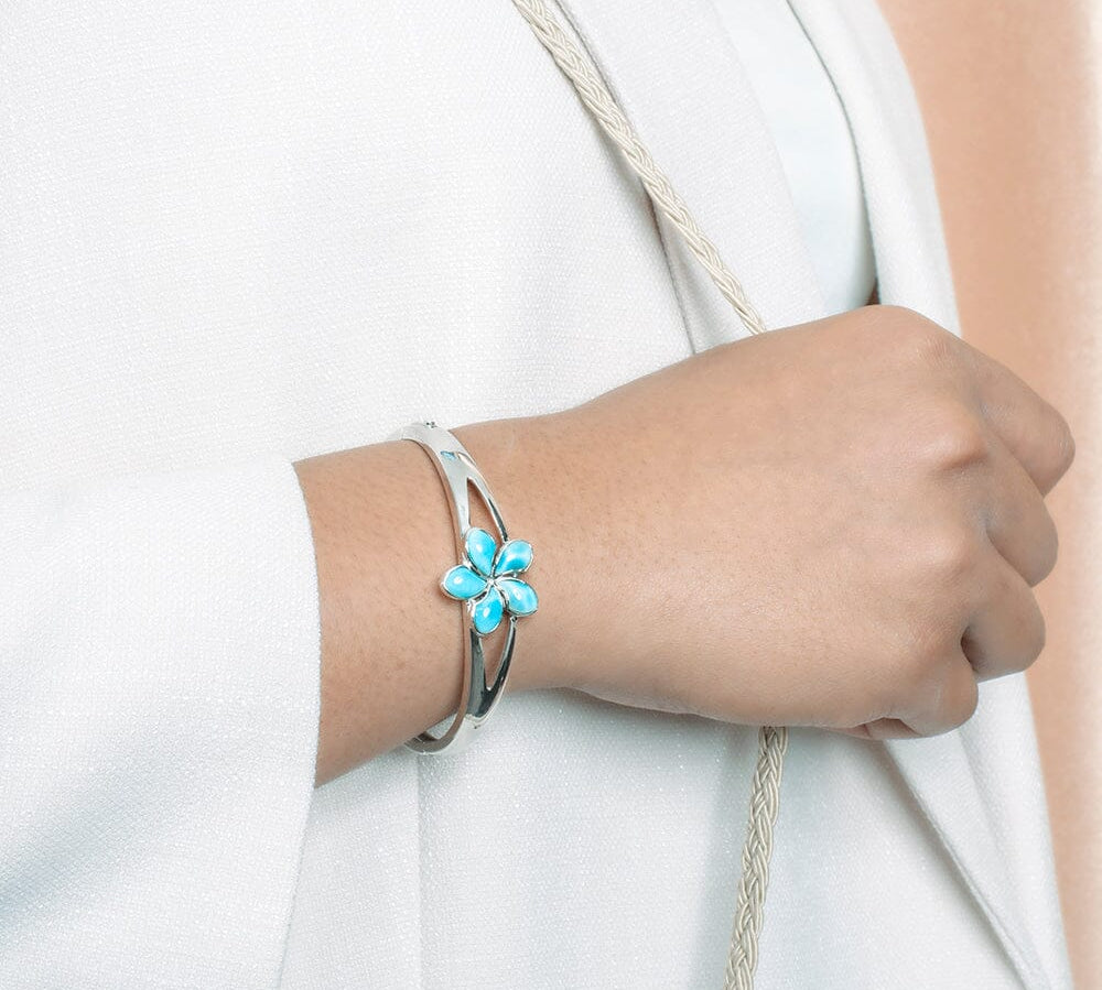 Larimar Plumeria Bangle Bangle Island by Koa Nani 