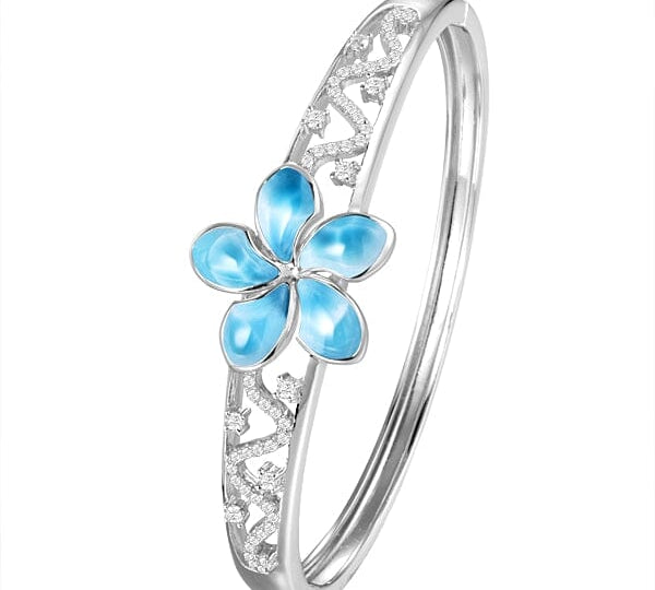 Larimar Plumeria Divine Bangle Bangle Island by Koa Nani 