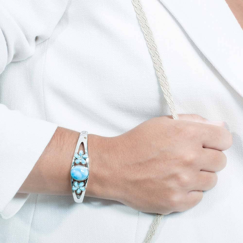 Larimar Plumeria Moana Bangle Bangle Island by Koa Nani 