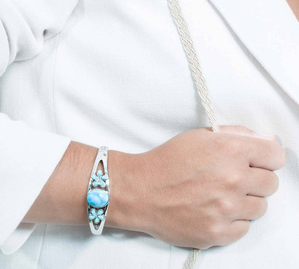 Larimar Plumeria Moana Bangle Bangle Island by Koa Nani 