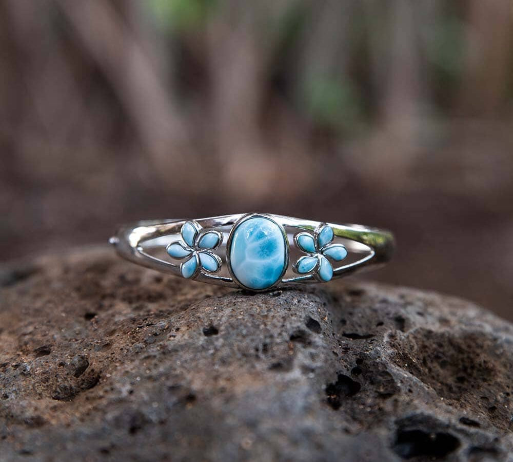 Larimar Plumeria Moana Bangle Bangle Island by Koa Nani 
