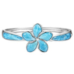 Larimar Plumeria Piha Mahalo Bangle Bangle Island by Koa Nani 