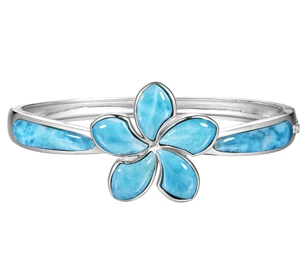 Larimar Plumeria Piha Mahalo Bangle Bangle Island by Koa Nani 