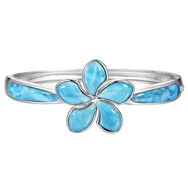 Larimar Plumeria Piha Mahalo Bangle Bangle Island by Koa Nani 