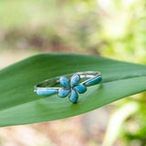 Larimar Plumeria Piha Mahalo Bangle Bangle Island by Koa Nani 