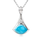 Larimar Pōhaku Ku'i Poi Pendant Pendant Island by Koa Nani 