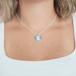 Larimar Poipu Honu Pendant Pendant Island by Koa Nani 