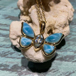 Larimar Pulelehua Pendant Pendant Island by Koa Nani 