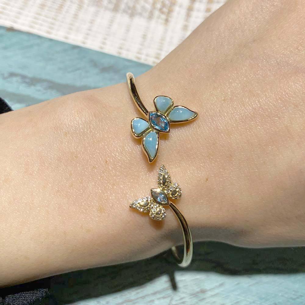 Larimar Pulelehua Sleek Bangle Bangle Island by Koa Nani 
