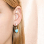 Larimar Pu’uwai Curve Earrings Earrings Island by Koa Nani 
