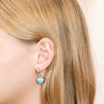 Larimar Pu’uwai Curve Earrings Earrings Island by Koa Nani 