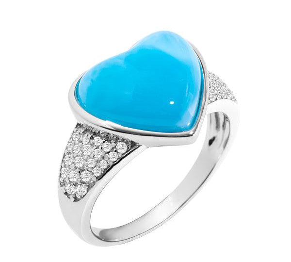 Larimar Pu’uwai Heart Atlantis Ring Ring Island by Koa Nani 5