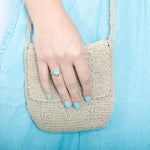 Larimar Pu'uwai Heart Azul Ring Ring Island by Koa Nani 