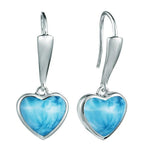 Larimar Pu’uwai Hook Earrings Earrings Island by Koa Nani Large 