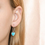 Larimar Pu’uwai Hook Earrings Earrings Island by Koa Nani 