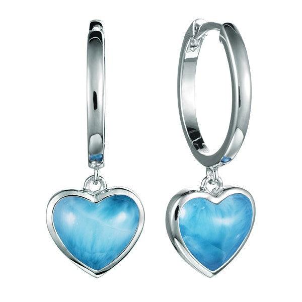 Larimar Pu’uwai Lever Back Earrings Earrings Island by Koa Nani 