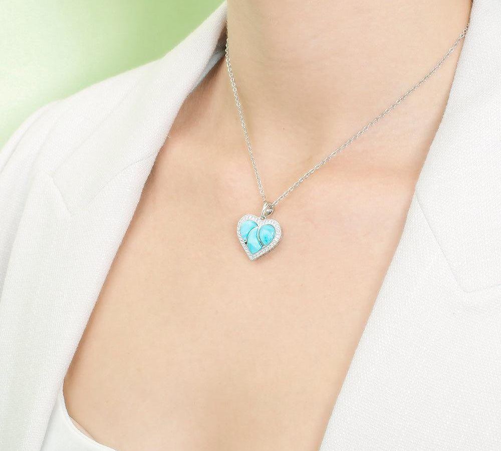 Larimar Pu'uwai Pendant Pendant Island by Koa Nani 
