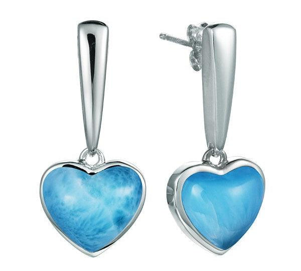 Larimar Pu’uwai Stud Earrings Earrings Island by Koa Nani 