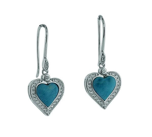 Larimar Pu'uwai Topaz Hook Earrings Earrings Island by Koa Nani 