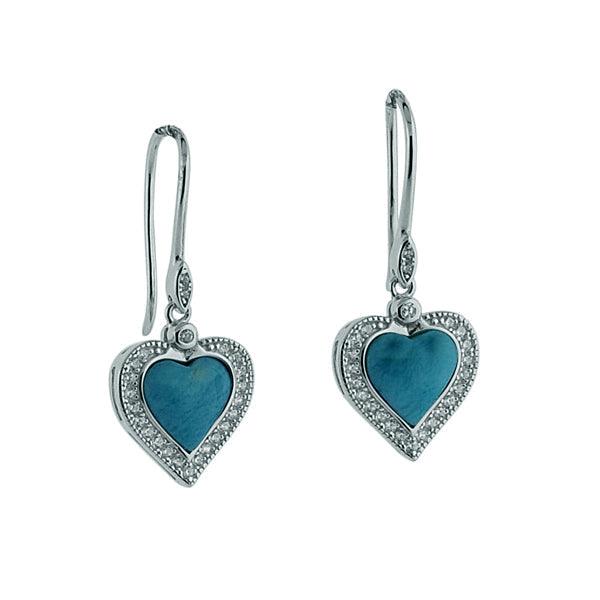 Larimar Pu'uwai Topaz Hook Earrings Earrings Island by Koa Nani 