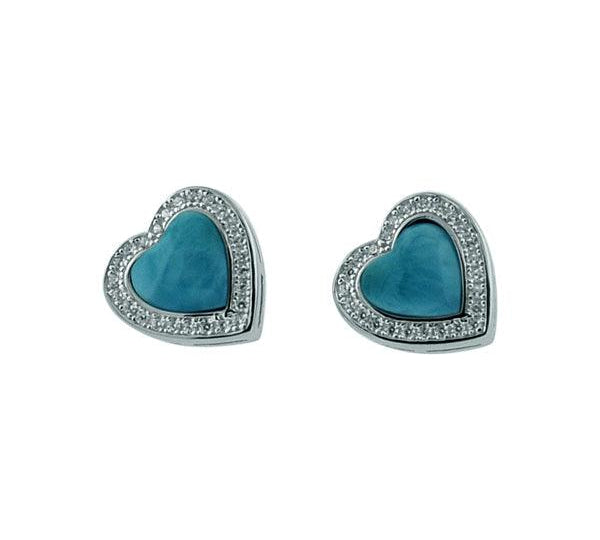 Larimar Pu'uwai Topaz Stud Earrings Earrings Island by Koa Nani 
