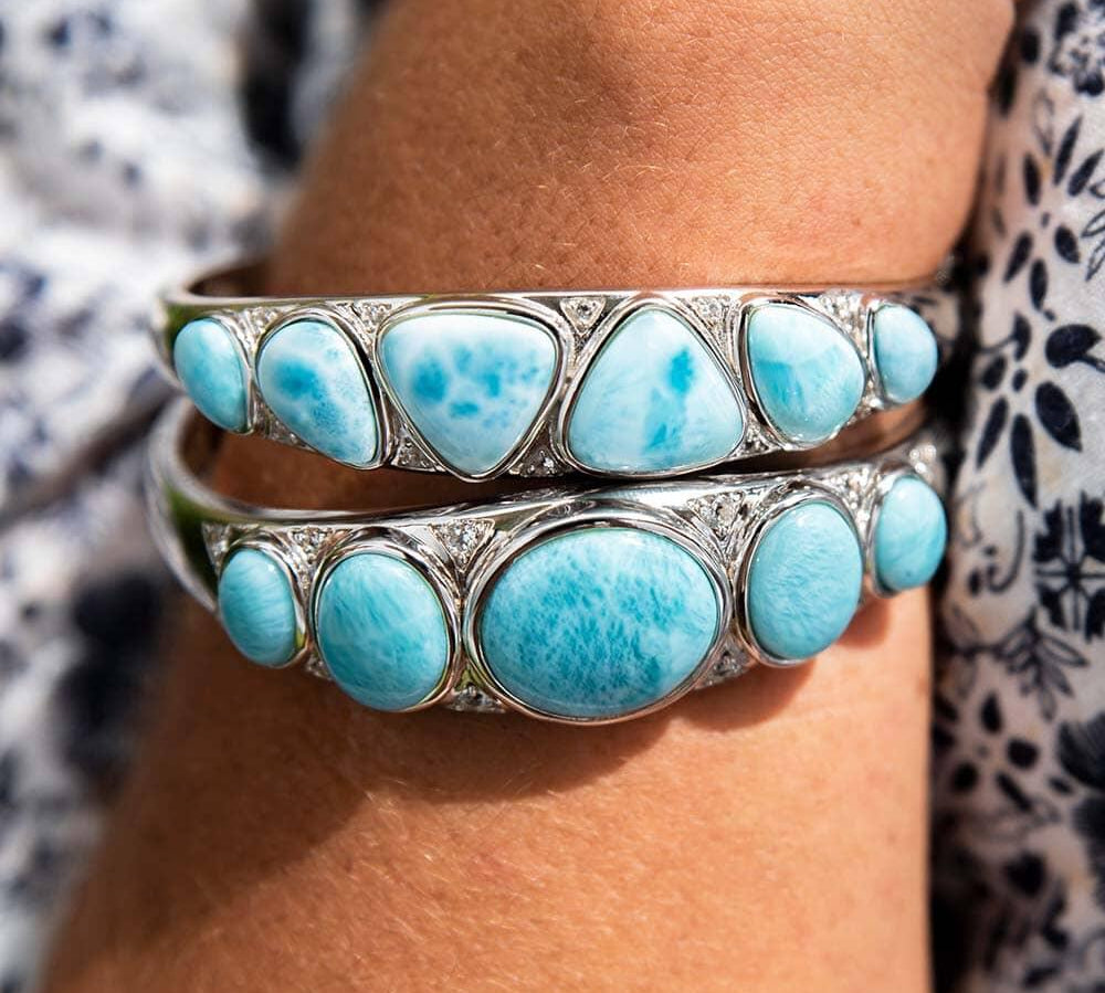 Larimar Reuleaux Bangle Bangle Island by Koa Nani 