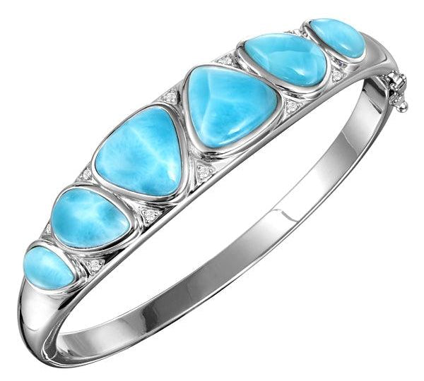 Larimar Reuleaux Bangle Bangle Island by Koa Nani 