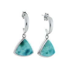 Larimar Reuleaux Curve Earrings Earrings Island by Koa Nani 