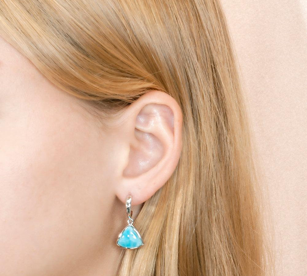 Larimar Reuleaux Curve Earrings Earrings Island by Koa Nani 